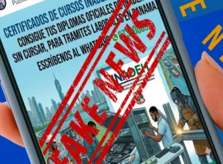 ¡No caigas! INADEH alerta sobre venta de certificados falsos en redes sociales. Foto: Cortesía