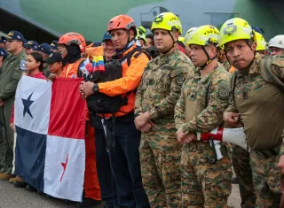 Mulino destaca solidaridad de Panamá con Venezuela y respalda labor de rescatistas. Foto: Cortesía