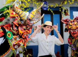 La ministra anunció que, por primera vez en los 46 años del evento, participarán 677 artesanos, quienes ocuparán la totalidad de los espacios del Centro de Convenciones Atlapa