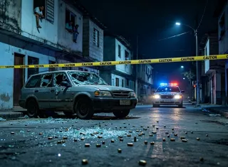 La operatividad de las pandillas criollas se fundamenta en la explotación de la mano de obra juvenil para abaratar los costos del sicariato.  /  Imagen generada por IA