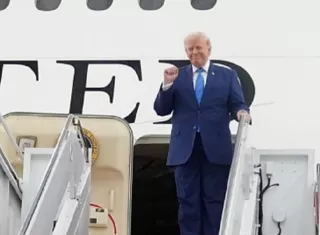 Donald Trump estrena polémico avión presidencial donado por Catar