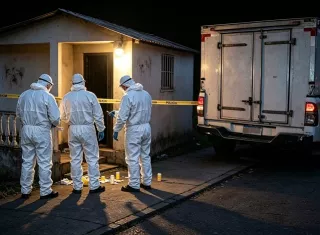 Encapuchado toca la puerta y dispara; mata un hombre y balea a una mujer