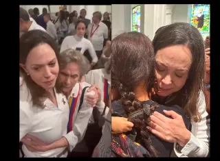 La líder opositora María Corina Machado se encuentra en Panamá. 
