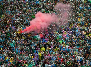 El torneo mundialista, torneo le devolvió a México beneficios, tan solo en la capital, de 1,301 millones de dólares y 1,1 millones de turistas.  Foto. EFE