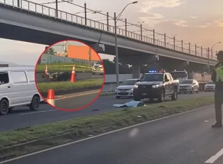 Motorizado muere en accidente en avenida Domingo Díaz, el quinto en 72 horas
