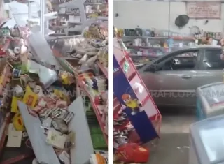 El hecho solo dejó daños materiales, sin que se reportaran personas heridas.  /  Captura de video: TraficoCpanama
