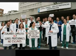 Los médicos exigen el pago completo de sus salarios que desde noviembre del 2025 no se hace efectivo. El Minsa indica que ese 40% corresponde a sobresueldos. 