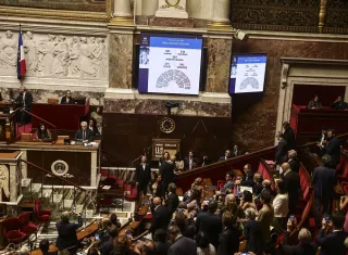 El presidente del Senado, el conservador Gérard Larcher, también había anunciado previamente su intención de recurrir al Constitucional una vez aprobada la ley. Foto. EFE