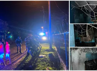 El reporte indica que el fuego consumió en su totalidad una de las recámaras del inmueble.  /  Fotos: BCBRP