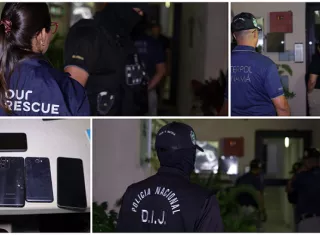Durante los allanamientos, se decomisaron equipos tecnológicos y otros indicios.  /  Fotos: PN