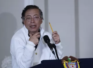 Este 20 de julio, el presidente Gustavo Petro pronunciará su último discurso público como jefe de Estado, despidiéndose del pueblo colombiano desde la localidad de Ciudad Bolívar. Foto. EFE