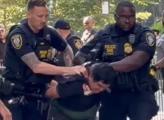 La Policía de Nueva York declaró que estaba "inspeccionando el carrito que el sospechoso llevaba consigo", el cual, según indicaron, contenía fuegos artificiales y rifles de aire comprimido. 
