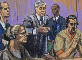 El presidente depuesto venezolano Nicolás Maduro apareció delgado pero con buen aspecto durante su comparecencia de este miércoles ante un tribunal federal de Nueva York. Foto. EFE