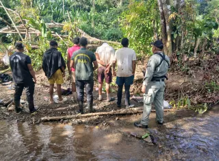 Desmantelan presunta actividad minera ilegal en área protegida de Chagres. Foto: Cortesía