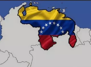 Imagen difundida en la cuenta en X @FreddyBernal del gobernador del estado venezolano del Táchira, Freddy Bernal, de un mapa de Venezuela con la bandera nacional