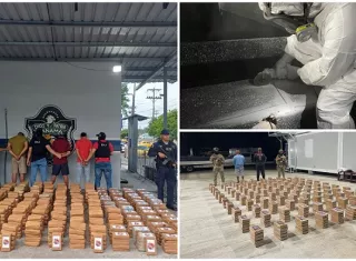 Los sospechosos quedaron a órdenes de la Fiscalía de Drogas. /   Fotos: PN