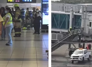 Como medida de precaución, se procedió al desalojo temporal de las personas que se encontraban en áreas cercanas.  