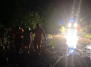 Sinaproc atiende tres emergencias por lluvias en Veraguas.  /  Foto: Sinaproc
