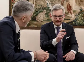 El presidente ceutí, Juan Jesús Vivas, participó en la reunión extraordinaria de la comisión de Libertades Civiles, Justicia e Interior de la Eurocámara, que se reunió de forma extraordinaria. Foto. EFE