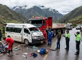 Al año mueren en el país alrededor de 3.000 personas en accidentes de tráfico, la mayoría por atropellos, y unos 55.000 quedan heridos, según cifras del Consejo Nacional de Seguridad Vial.  Foto. IA