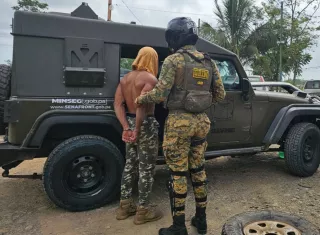 Al momento de su captura, el sujeto manifestó ser de origen venezolano, pero no portaba documentación personal. Foto: Cortesía