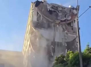 El impacto de los daños causados por el terremoto en este hospital es grave porque se trata de un centro de referencia para pacientes de alta complejidad procedentes del Valle del Cauca. Foto. Redes