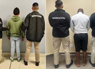 Los dos extranjeros fueron detectados en el aeropuerto.  /  Foto: Migración Panamá