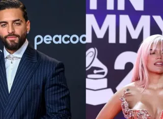Los colombianos Maluma y Karol G. Foto: EFE