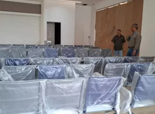 La sala de espera de esta nueva terminal de transporte se encuentra en sus últimas adecuaciones. Foto. Cortesía