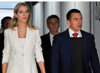 Noboa y Valbonesi son padres de dos hijos, Álvaro y Furio. La familia esperaba ahora la llegada de Stefano.