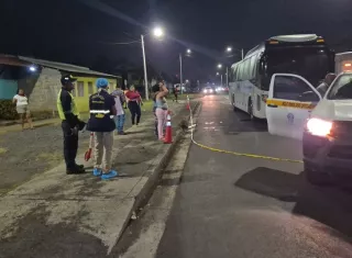 El accidente ocurrió en una vía interna de Arco Iris.  /  Foto: Diómedes Sánchez