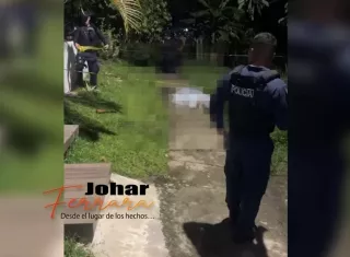 Escena del crimen en Colón.