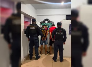 El sospechoso fue aprehendido en el punto de control de la Y de Nuevo San Juan.  /  Foto: Diómedes Sánchez
