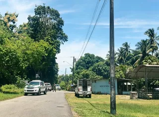 Vista del área donde ocurrió el crimen.  