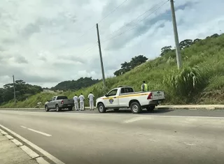 Vistas de las diligencias en la vía Centenario.  /  Captura de video mejorada con IA