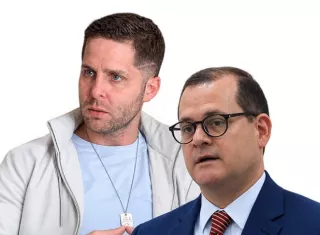 El alcalde Mayer Mizrachi y el vice Roberto Ruiz 