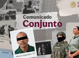 La captura fue ejecutada mediante un operativo conjunto entre la Secretaría de Seguridad y Protección Ciudadana (SSPC), la Defensa, la Marina, la Fiscalía General de la República (FGR) y la Fiscalía General del Estado de Michoacán. Foto. @SSPCMexico