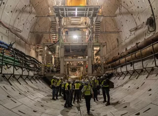 El accidente laboral ocurrió en el área del túnel.  /  Foto archivo: Metro