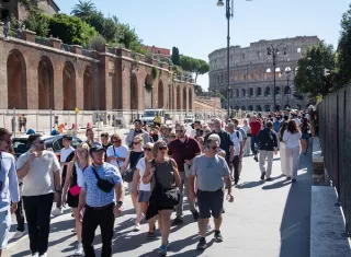 En 2024 entraron al Coliseo 14,733.395 personas, un 20% más que en 2023, y generaron casi 102 millones de euros. Foto. EFE