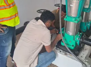 Reparan un daño electromecánico en la estación de bombeo de La Guaira.