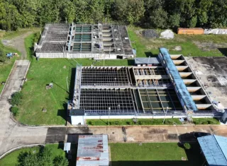 La planta potabilizadora de Buenos Aires, en el distrito de Ñürüm