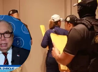 El exdirector de la Caja del Seguro Social,  Enrique Lau fue aprehendido en su casa hoy. 