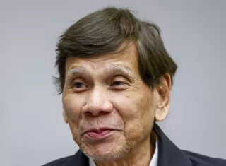  El expresidente filipino Rodrigo Duterte asistió a una audiencia preparatoria en la Corte Penal Internacional (CPI) en La Haya, Países Bajos, el 16 de septiembre de 2026. Foto. EFE