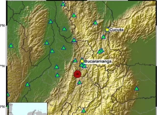 Un sismo de magnitud 5,0 sacude el noreste de Colombia