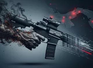 • El aumento drástico en el tráfico de rifles representa el 37.1% del arsenal ilegal recuperado en lo que va de 2026, evidenciando un preocupante incremento en el poder de fuego de los grupos delictivos en Panamá.  /  Imagen generada con IA