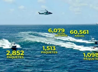 El SENAN decomisó 6,079 paquetes de droga en cinco operaciones en Punta Burica y Portobelo.  /  Imagen generada con IA