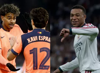 Lamine Yamal y Mbappé están llamados a ser figuras. /Fotos: EFE
