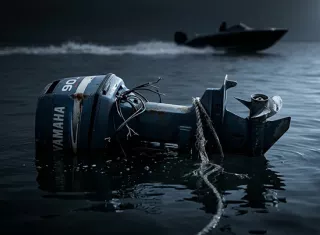 El botín de los piratas modernos ya no es oro ni plata: son motores y equipos de pesca. La historia de Morgan se repite en el siglo XXI.  /  Imagen ilustrativa generada con IA