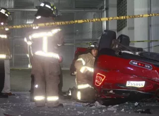 Así quedó el vehículo tras el accidente.  /  Foto: Archivo
