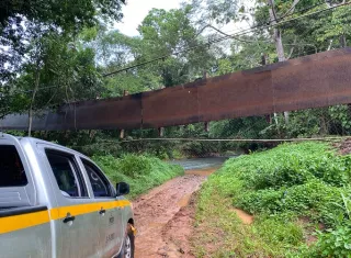 El MOP iniciará obras este 2 de noviembre para rehabilitar el puente sobre el río Santa Ana en Penonomé, colapsado el viernes dejando varios heridos. Foto. Cortesía